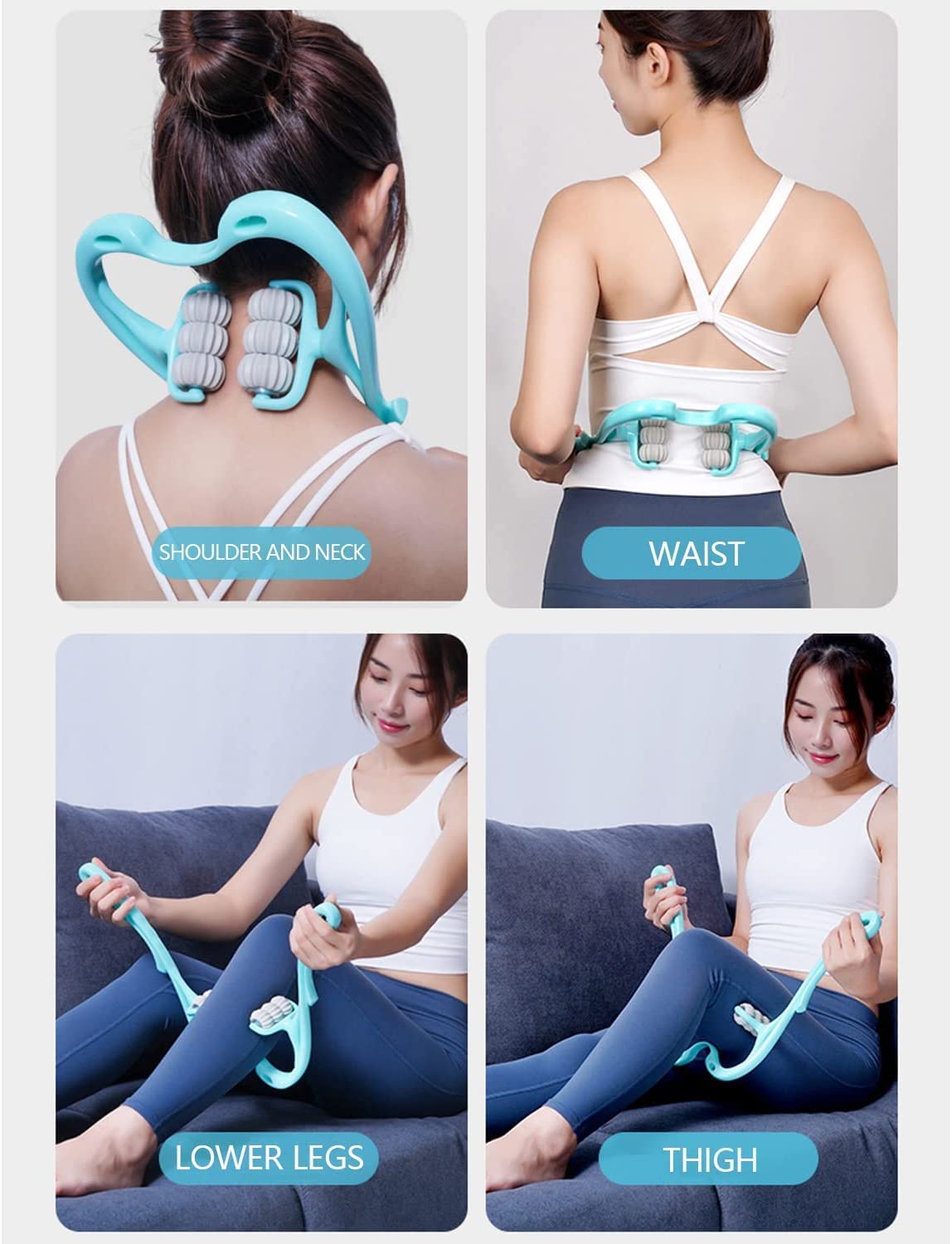 6-Wheel Pressure Point Neck Massager